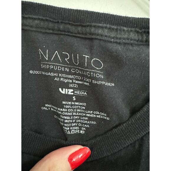 Vintage 2002 Naruto Kakashi T Shirt 100% Cotton Size Small - Picture 4 of 5